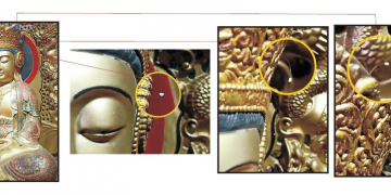 三千年一現！陀彌天紫竹林寺「觀自在佛像」開出「優曇婆羅花」