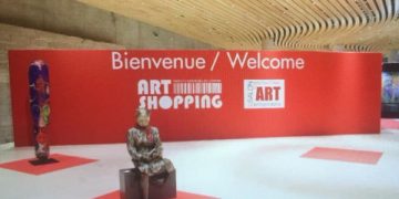 驚艷巴黎！彌勒皇佛陳金龍聖畫 2018 ART SHOPPING 展出