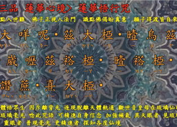 咒語篇🔱【蓮華悟行咒】 取自👉【觀音心經 第三品 蓮華心境】宇宙彌勒皇教│智法菩薩